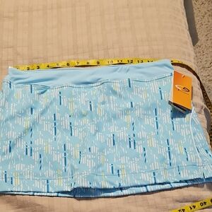 Champion Light Blue Skort, Tennis Skirt, Activewear Skirt Patterned NWT